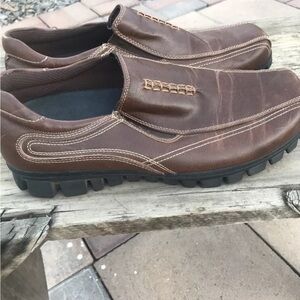 Merrell Stadium Womens Slip On Leather Shoes Size 7M